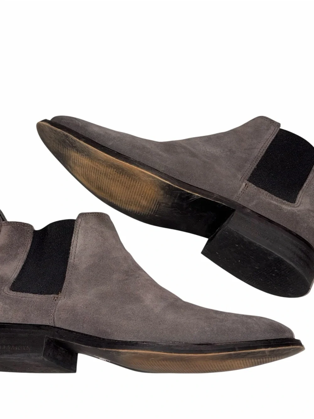 All Saints Gray Suede Harley Chelsea Boots Men’s size 42
